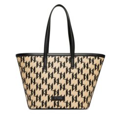 Torebka KARL LAGERFELD. Brązowe torebki do ręki damskie KARL LAGERFELD, bez wzorów, klasyczne, bez dodatków. Za 429.99 zł.