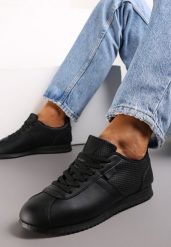 Czarne Sneakersy z Przeszyciami Phyrise. Czarne obuwie sportowe damskie Renee, bez wzorów. Za 69.99 zł.