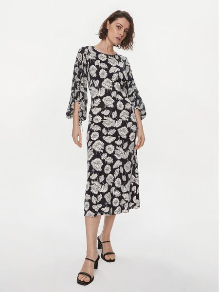 Weekend Max Mara Sukienka codzienna Yellow 2415621071 Granatowy Regular Fit. Niebieskie sukienki damskie Weekend Max Mara, na co dzień, s, bez wzorów, z wiskozy, bez kołnierzyka, bez ramiączek, proste. Za 949.99 zł.