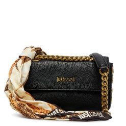 Torebka Just Cavalli. Czarne torebki do ręki damskie Just Cavalli, bez wzorów, klasyczne, bez dodatków. Za 789.99 zł.