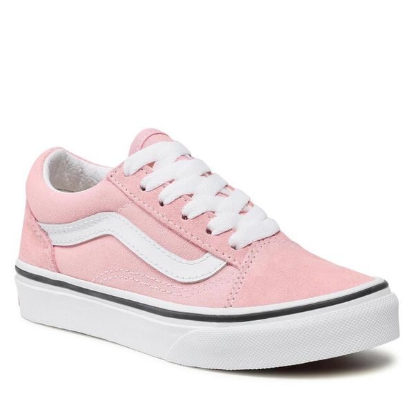 Tenisówki Vans. Czerwone półbuty dziewczęce Vans, bez wzorów, bez zapięcia. Za 141.99 zł.