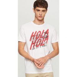 T-shirt z meksykańskim nadrukiem - Biały. T-shirty męskie marki Giacomo Conti. W wyprzedaży za 19.99 zł.