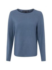 Franco Callegari Sweter z dzianiny Kobiety Bawełna niebieski, L. Niebieskie swetry damskie Franco Callegari, l, bez wzorów, z bawełny, eleganckie, bez kołnierzyka, bez ramiączek, bez kaptura. Za 249.95 zł.