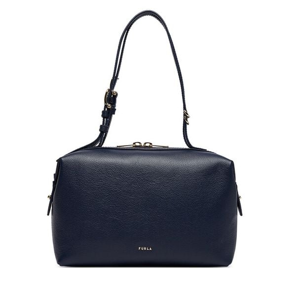 Torebka Furla. Niebieskie torebki do ręki damskie Furla, bez wzorów, klasyczne, bez dodatków. Za 911.99 zł.