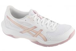 Buty do siatkówki damskie, Gel-Rocket 12. Białe obuwie sportowe damskie Asics, bez wzorów, z materiału, do siatkówki. Za 299.99 zł.