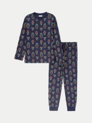Coccodrillo Piżama ZC4448105PJS Granatowy. Niebieskie bielizna dla chłopców COCCODRILLO, bez wzorów, z bawełny. Za 49.90 zł.