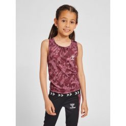 Koszulka dla dziewczynki Hummel Nanna. Czerwone bluzki dla dziewczynek Hummel, bez wzorów, z dżerseju, bez ramiączek. Za 136.00 zł.