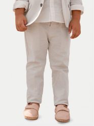 Mayoral Chinosy 3574 Beżowy Regular Fit. Brązowe spodnie materiałowe dla chłopców Mayoral, bez wzorów, z bawełny. Za 159.99 zł.