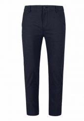 Spodnie chinosy, Regular Fit, R-PATT. Niebieskie eleganckie spodnie męskie Volcano, m, bez wzorów, z materiału. Za 179.99 zł.