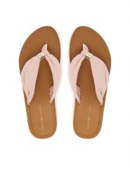 Tommy Hilfiger Japonki Th Ltr Footbed Summer Sandal FW0FW09194 Różowy. Czerwone klapki damskie Tommy Hilfiger, bez wzorów, z materiału, bez obcasa. Za 229.99 zł.