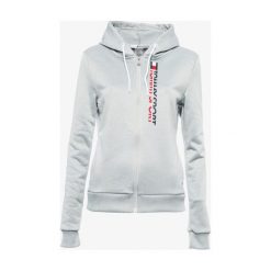Tommy Sport Bluza Rozpinana Z Kapturem Zip Vertical Logo , szary, rozmiar M. Szare bluzy damskie Tommy Hilfiger, m, z aplikacjami, z elastanu, z kapturem. W wyprzedaży za 319.99 zł.