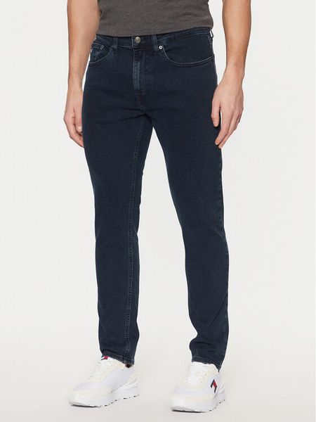 Tommy Jeans Jeansy Austin DM0DM21071 Granatowy Slim Fit. Niebieskie jeansy męskie Tommy Jeans. Za 265.99 zł.