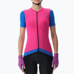 Koszulka rowerowa damska UYN Garda P432. Czerwone koszulki sportowe damskie UYN, m, bez wzorów, bez kołnierzyka, bez ramiączek, rowerowe. Za 179.99 zł.