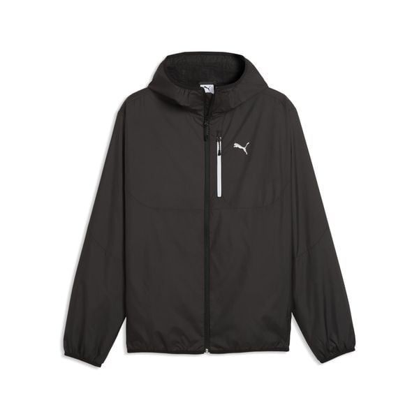 Męska wiatrówka PUMATECH PUMA. Czarne kurtki męskie Puma, m, bez wzorów, sportowe, bez kaptura. Za 327.99 zł.