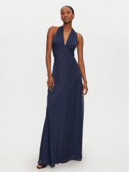 STAUD Sukienka wieczorowa Dawn R24P2118CH Granatowy Slim Fit. Niebieskie sukienki damskie STAUD, m, bez wzorów, z syntetyku, wizytowe, bez kołnierzyka, bez ramiączek. W wyprzedaży za 1,389.00 zł.