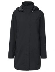 Kurtka damska Mineo 2.5L Coat. Czarne kurtki damskie Vaude, l, bez wzorów, z materiału, bez kaptura. Za 763.05 zł.