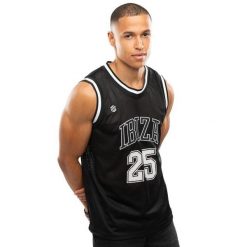 Męska koszulka koszykarska Lifestyle Siroko IBZ Pedrera Black. Czarne koszulki sportowe męskie SIROKO, m, bez wzorów, prążkowane, bez kołnierzyka, bez ramiączek, do koszykówki. Za 126.00 zł.