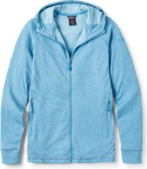 Bluza rozpinana damska Rab Nexus Hoody. Niebieskie bluzy damskie RAB, s, bez wzorów, z elastanu, z kapturem. Za 349.90 zł.