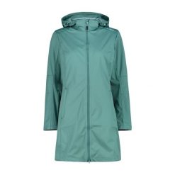 Kurtka parka z kapturem, zapinana na zamek dla kobiet CMP. Czarne kurtki damskie CMP, bez wzorów, z materiału, z kapturem. Za 452.95 zł.