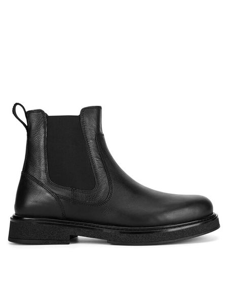 Badura Sztyblety CALEB-02 MI08 Czarny. Czarne botki męskie Badura, bez wzorów, ze skóry, bez zapięcia. Za 329.99 zł.