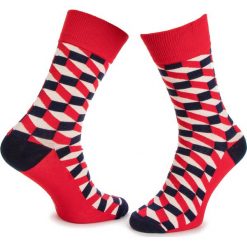 Skarpety Wysokie Męskie DOTS SOCKS - DTS-SX-224-X Biały Czerwony Granatowy. Skarpety męskie marki Dots Socks. Za 19.90 zł.