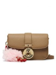 LOVE MOSCHINO Torebka JC4235PP0PKI0105 Beżowy. Brązowe listonoszki damskie Love Moschino, bez wzorów, ze skóry, bez dodatków. Za 949.99 zł.