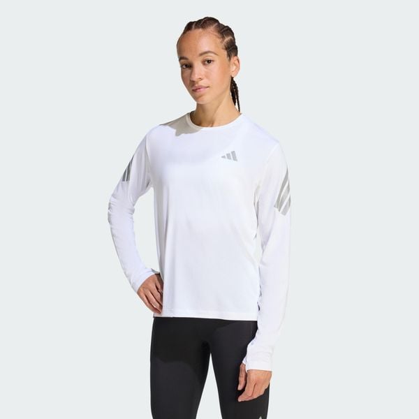 Koszulka z długim rękawem adi365 CLIMACOOL. Zielone koszulki sportowe damskie Adidas, xs, bez wzorów, z materiału, eleganckie, bez kołnierzyka. Za 179.00 zł.