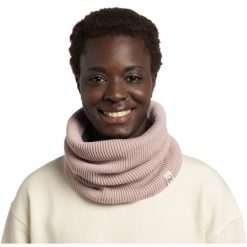 Ocieplacz na szyję z dzianiny i polaru Buff Renvi. Brązowe szaliki i chusty damskie Buff, bez wzorów, z dzianiny. W wyprzedaży za 97.44 zł.