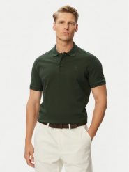 Beverly Hills Polo Club Polo P-SS26M-P42560 Zielony ciemny Regular Fit. Zielone koszulki polo męskie Beverly Hills Polo Club, m, bez wzorów, z bawełny, bez ramiączek. Za 209.99 zł.
