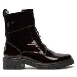 Botki Ara. Czerwone botki damskie Ara, bez obcasa, na płaskiej podeszwie, bez zapięcia. Za 589.99 zł.