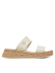 Calvin Klein Jeans Espadryle Sporty Rope Mg Lth Webbing YW0YW01704 Beżowy. Brązowe espadryle damskie Calvin Klein Jeans, bez wzorów, z jeansu, sportowe, bez obcasa, bez zapięcia. Za 189.99 zł.