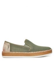 Rieker Espadryle CEO-L7873-52 Zielony. Zielone espadryle damskie Rieker, bez wzorów, z materiału, bez obcasa, na płaskiej podeszwie, bez zapięcia. Za 319.99 zł.