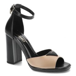Beżowe Sandały Karino Eleganckie Skórzane Buty. Czarne klapki damskie Karino, bez wzorów, ze skóry, eleganckie, bez obcasa, na obcasie. Za 249.00 zł.