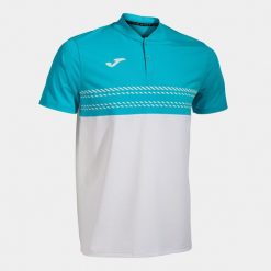 Koszulka męska Joma Smash Short Sleeve Polo white/blue M. Białe koszulki polo męskie Joma, m, bez wzorów, z poliesteru, bez kołnierzyka, bez ramiączek, tenisowe. Za 291.00 zł.