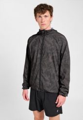 Kurtka wodoodporna Hummel Pulse AOP. Szare kurtki damskie Hummel, xs, bez wzorów, z materiału, z kapturem. Za 296.50 zł.