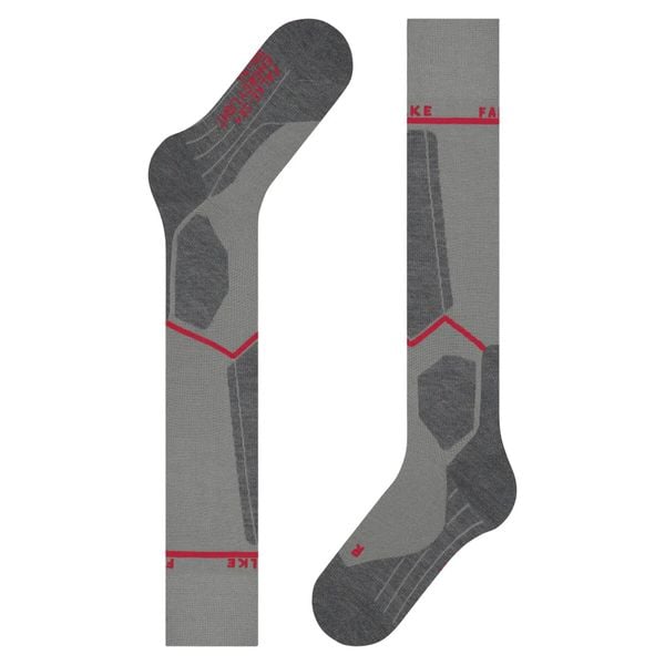 Skarpety kompresyjne Falke SK4 Advanced. Szare skarpety męskie Falke, bez wzorów, z elastanu. Za 226.00 zł.
