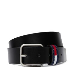 Pasek Tommy Jeans. Czarne paski damskie Tommy Jeans, bez wzorów, z jeansu. Za 169.99 zł.