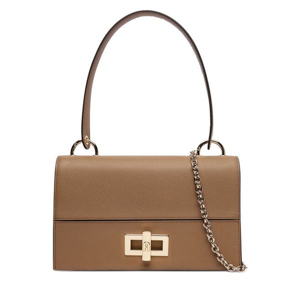 Torebka Furla. Brązowe torebki do ręki damskie Furla, bez wzorów, klasyczne, bez dodatków. Za 1,709.00 zł.