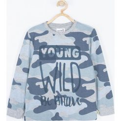 Coccodrillo - Longsleeve dziecięcy 92-122 cm. Szare t-shirty dla chłopców COCCODRILLO, bez wzorów, z dzianiny, bez ramiączek. W wyprzedaży za 29.90 zł.
