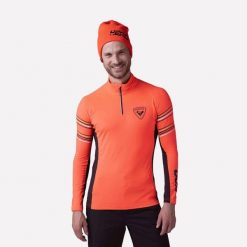 Bluza Rossignol Hero Classique 1/2 Zip pomarańczowa. Czerwone bluzy sportowe męskie Rossignol, m, bez wzorów, bez kaptura, narciarskie. W wyprzedaży za 379.00 zł.