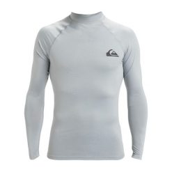 Koszulka surfingowa z długim rękawem UPF 50 dla Mężczyzn EVERYDAY Szary. Szare koszulki sportowe męskie Quiksilver, m, bez wzorów, z elastanu, bez kołnierzyka, bez ramiączek. Za 149.99 zł.