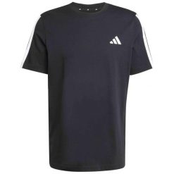 Koszulka męska adidas - klasyczny krój, 100% bawełna. Czarne koszulki sportowe męskie Adidas, m, bez wzorów, z bawełny, bez kołnierzyka, bez ramiączek, na fitness i siłownię. Za 105.99 zł.