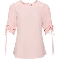 Shirt bluzkowy z wycięciami bonprix pastelowy jasnoróżowy. Bluzki damskie bonprix. Za 49.99 zł.