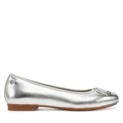 Baleriny Tamaris. Szare baleriny damskie Tamaris, bez wzorów, bez obcasa. Za 199.99 zł.