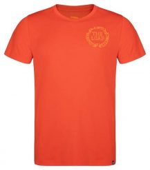 T-shirt męski Loap Muslan pomarańczowy. Brązowe t-shirty męskie 55PROTEC, na jesień, m, bez wzorów, z materiału, klasyczne, bez kołnierzyka. Za 116.99 zł.