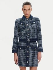 Morgan Marynarka 251-VIKI Niebieski Regular Fit. Niebieskie żakiety damskie Morgan, bez wzorów, z syntetyku. Za 269.99 zł.