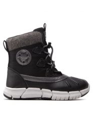 Geox Śniegowce J Flexyper G.B Abx A J26APA 054FU C9999 S Czarny. Czarne buty zimowe chłopięce Geox, bez wzorów, z materiału, bez zapięcia. Za 389.99 zł.