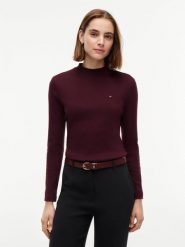 Tommy Hilfiger koszulka z długim rękawem Kobiety Bawełna (100%) lila, XL. T-shirty damskie Tommy Hilfiger, xl, bez wzorów, z bawełny, bez kołnierzyka. Za 249.95 zł.