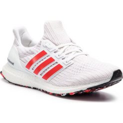 Buty adidas - Ultraboost DB3199 Ftwwht/Actred/Cwhite. Białe buty sportowe męskie Adidas, z materiału. Za 749.00 zł.