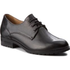 Oxfordy CAPRICE - 9-23300-21 Black Nappa 022. Czarne półbuty damskie Caprice, z materiału. W wyprzedaży za 209.00 zł.